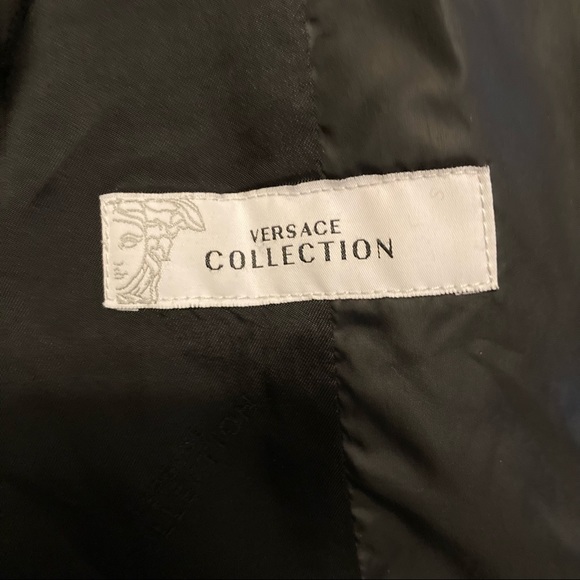 VERSACE COLLECTION DOWN QUILTED PUFFER JACKET BLACK Size 52 - US XL - Picture 4 of 9